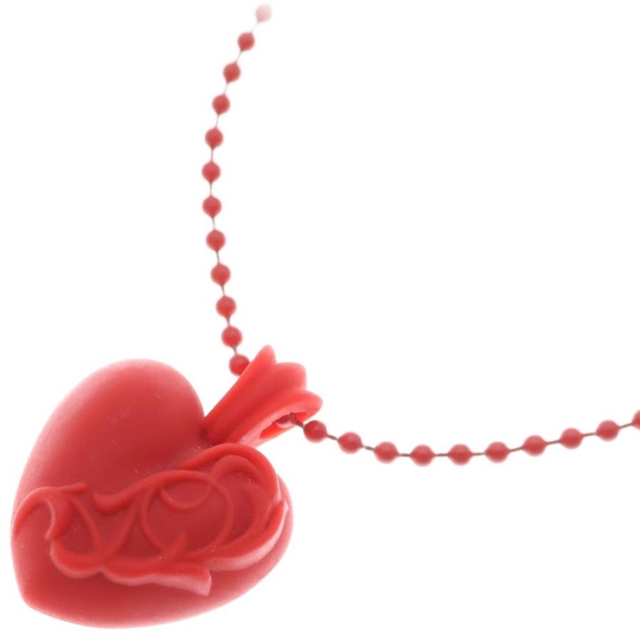 CHROME HEARTS クロムハーツ RUBBER HEART ハート ラバーネックレス シリコン レッド BCA307 CHROME HEARTS（クロムハーツ） RUBBER HEART ハート ラバーネックレス