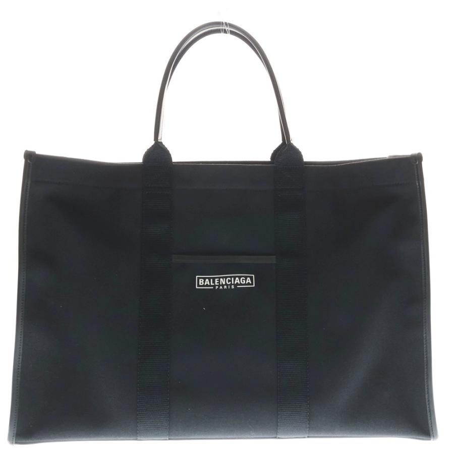 BALENCIAGA（バレンシアガ） ハードウェア レザー キャンバス ロゴ 