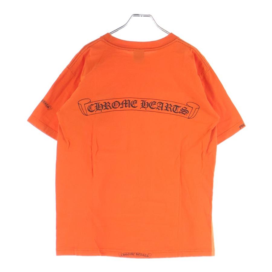 クロムハーツ ホースシュー スクロールラベル プリント 半袖Tシャツ M Chrome Hearts - クロムハーツ ホースシュー スクロールラベル