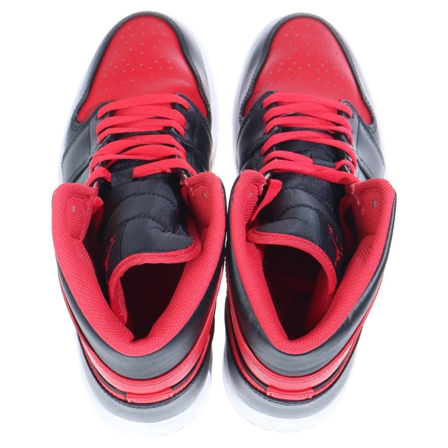 NIKE（ナイキ） AIR JORDAN 1 MID BRED TOE エアジョーダン 1 ブレッド