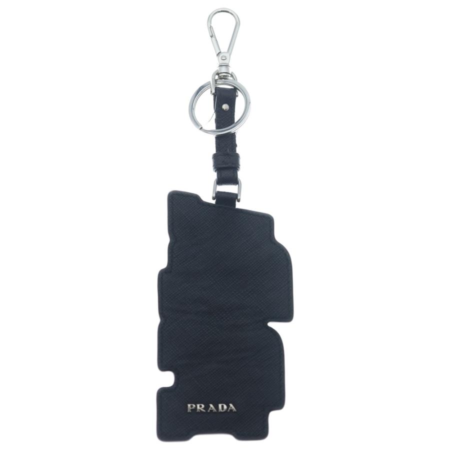 PRADA（プラダ） LOGO SAFFIANO LEATHER KEYRING BAG CHARM