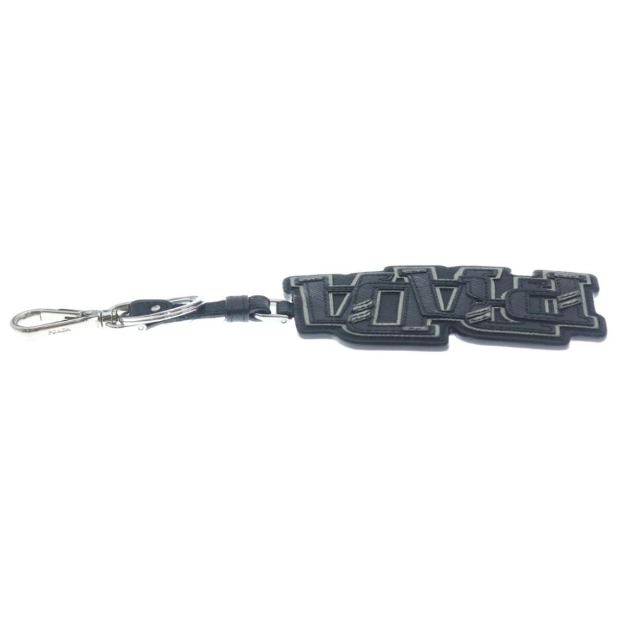 【美品】 PRADA プラダ サフィアーノレザー チャーム PRADA（プラダ） LOGO SAFFIANO LEATHER KEYRING BAG CHARM