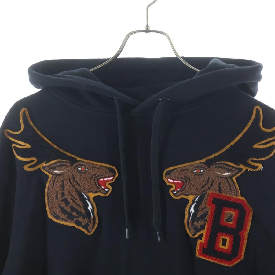 BURBERRY（バーバリー） Carson Varsity Aoolique cotton hoodie 
