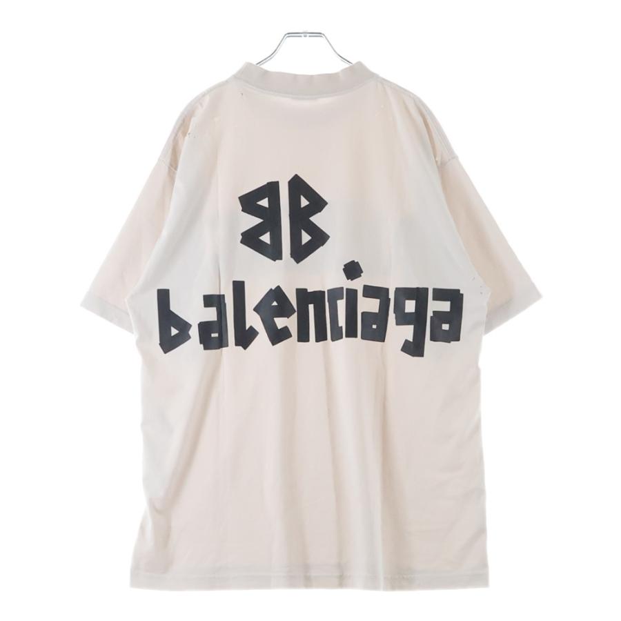 5/31迄！！BALENCIAGA 白Tシャツ Balenciaga back medium fit t-shirt