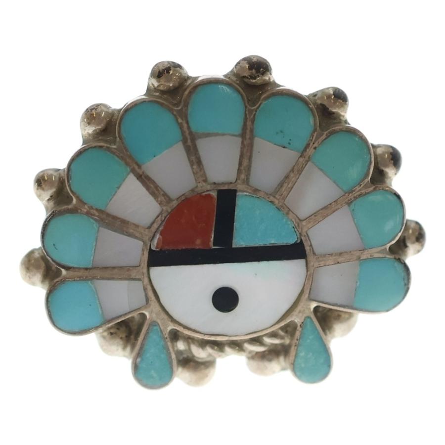 Indian Jewelry インディアンジュエリー ZUNI ズニ族 CR刻印 サン