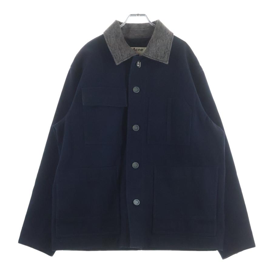 Acne Studios アクネ ストゥディオズ Cotton Twill Chore Jacket コットンツイル チョアワークジャケット ネイビー FN-MN-OUTW000322 Acne Studios（アクネ ストゥディオズ） アクネ ストゥディオズ Cotton