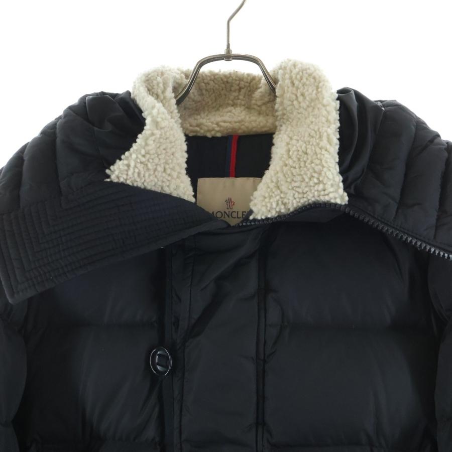 MONCLER モンクレール PYRENEES GIUBBOTTO ピレネージュボット ボア付き ジップアップ ナイロンダウンジャケット ブラック C20914189315 54155 MONCLER（モンクレール） PYRENEES GIUBBOTTO ピレネージュボット ボア