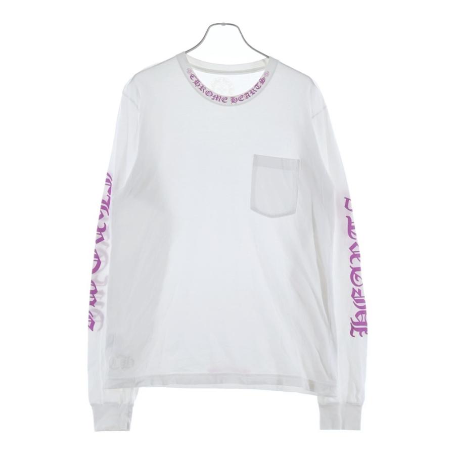 クロムハーツ◇ネックロゴ アームロゴ ホースシュー 長袖Tシャツ USA製