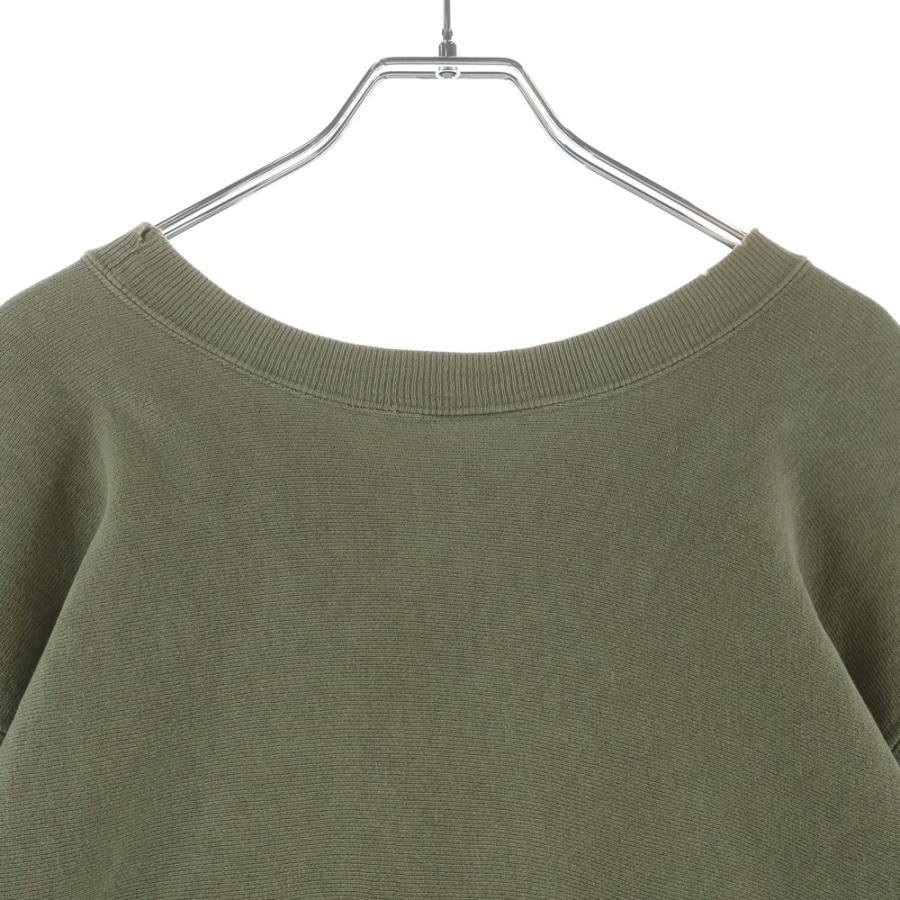 CHAMPION チャンピオン 80s VINTAGE REVERSE WEAVE リバースウィーブ BRITGHES 刺繍入り スウェット カーキ_3