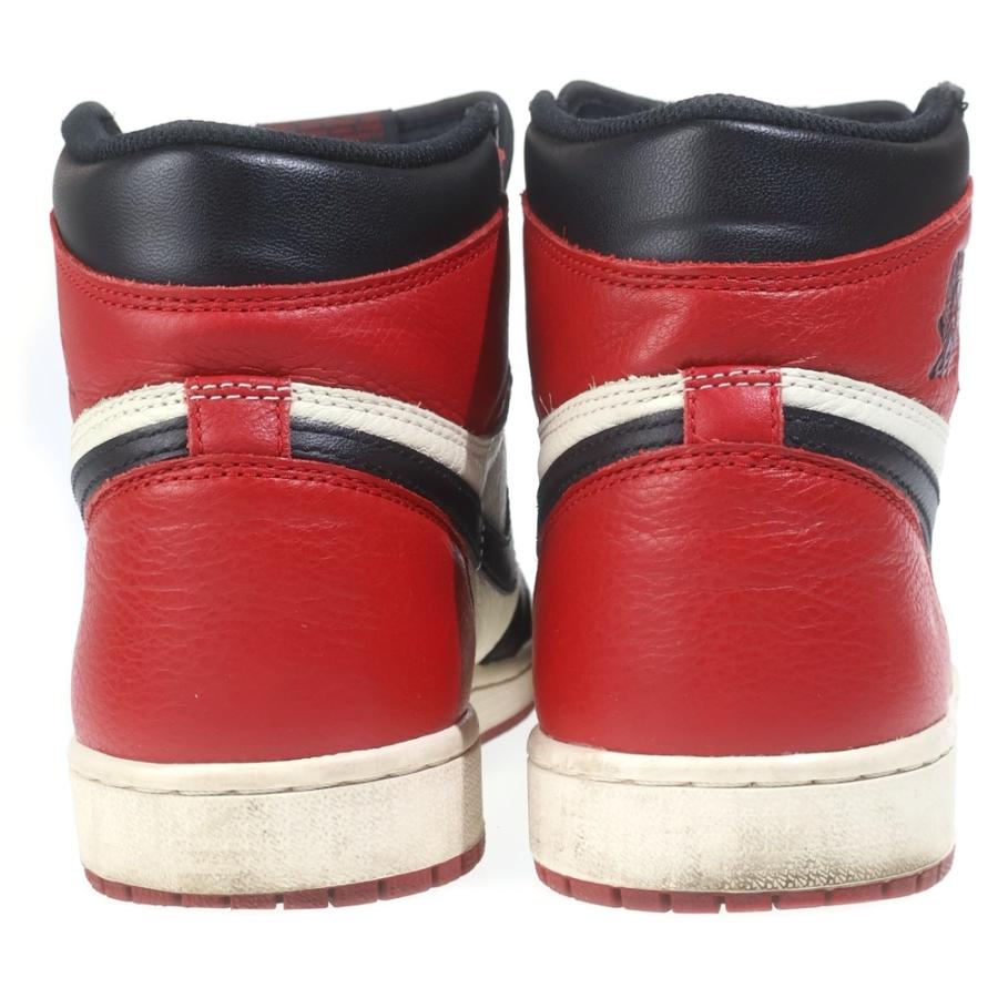 NIKE ナイキ AIR JORDAN 1 RETRO HIGH OG BRED TOE エアジョーダンワン レトロ ブレッドトゥ ハイカットスニーカー レッド/ホワイト US10/28.0cm 555088-610 NIKE（ナイキ） AIR JORDAN 1 RETRO HIGH OG Bred Toe エアジョーダン