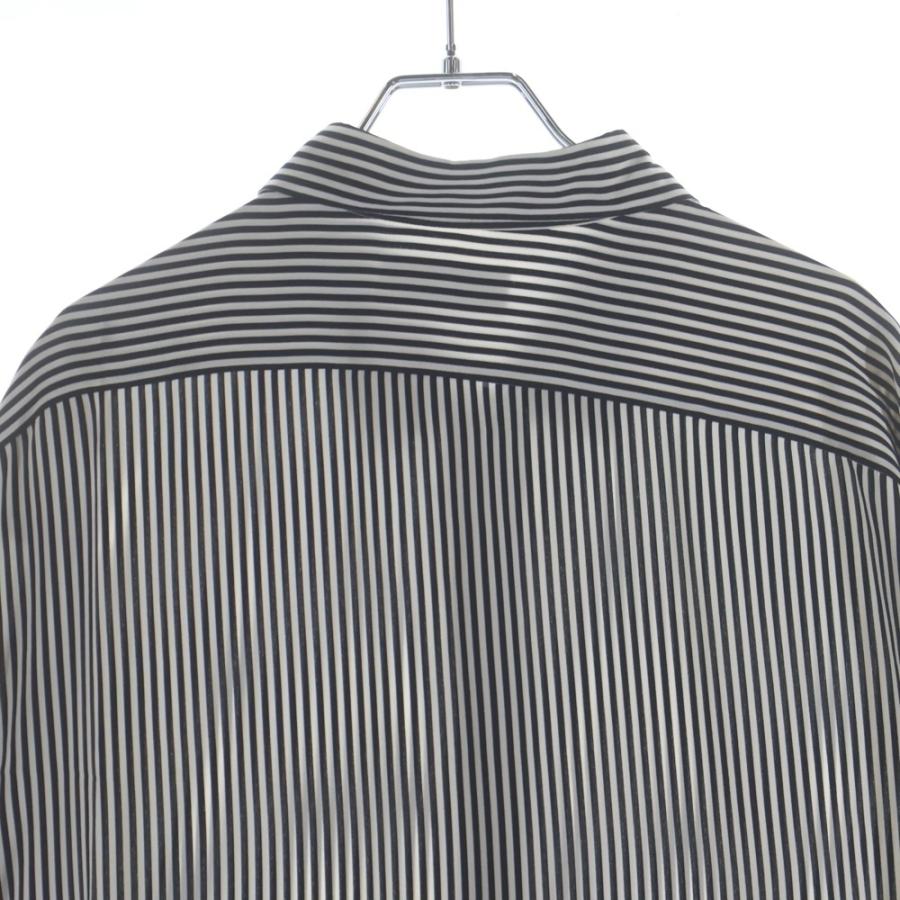 SAINT LAURENT PARIS サンローランパリ Stripe Silk Shirt ストライプ