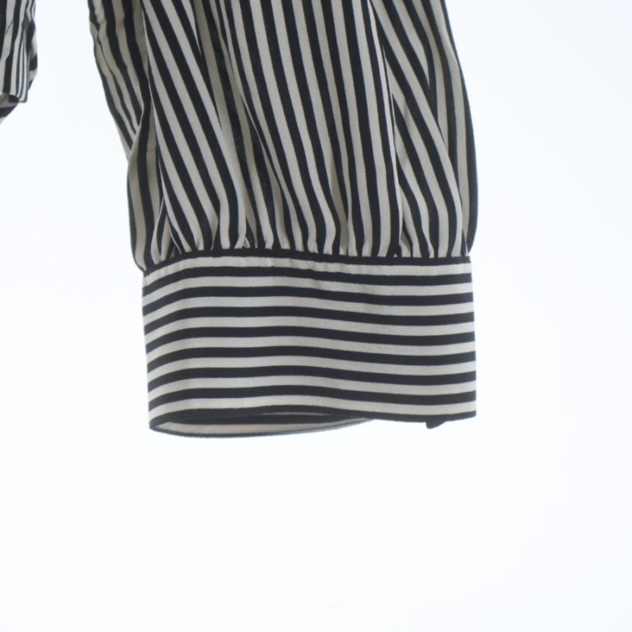 SAINT LAURENT PARIS サンローランパリ Stripe Silk Shirt ストライプ