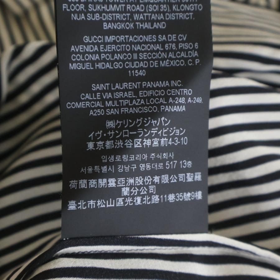 SAINT LAURENT PARIS サンローランパリ Stripe Silk Shirt ストライプ