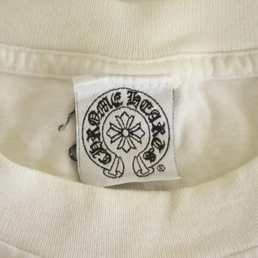 正規品　90s クロムハーツ　オールド　tシャツ Lサイズ 90s-00s OLD CHROME HEARTS Tバー CHクロス ホースシュー ポケット