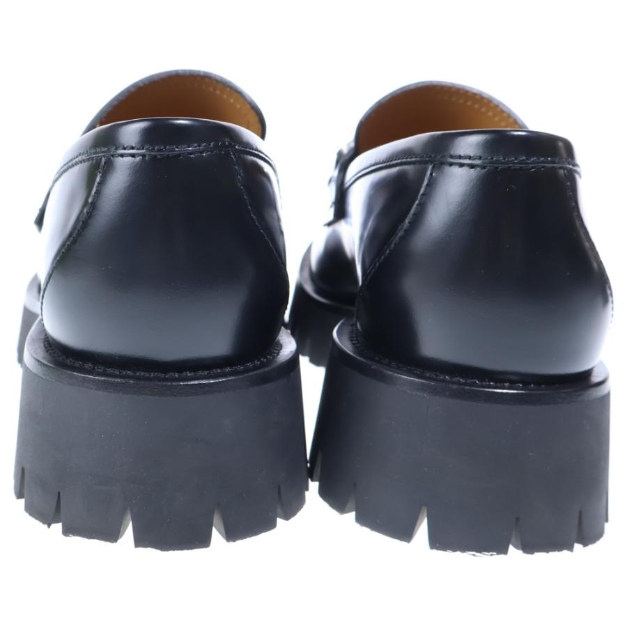 GUCCI グッチ インターロッキングGチェーン レザー ローファー ブラック 752093 GUCCI（グッチ） インターロッキングGチェーン レザー ローファー