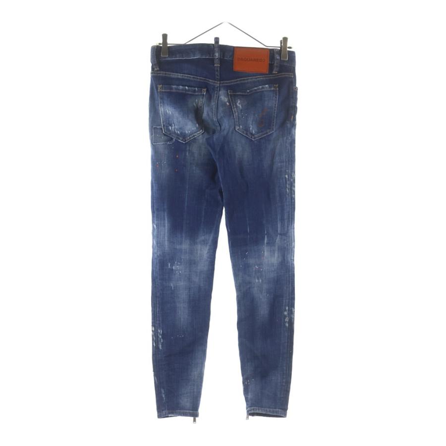 専用！DSQUARED2 ペイント加工 スキニーデニムサイズ50 DSQUARED2（ディースクエアード） 20SS ペイントクラッシュ加工 裾