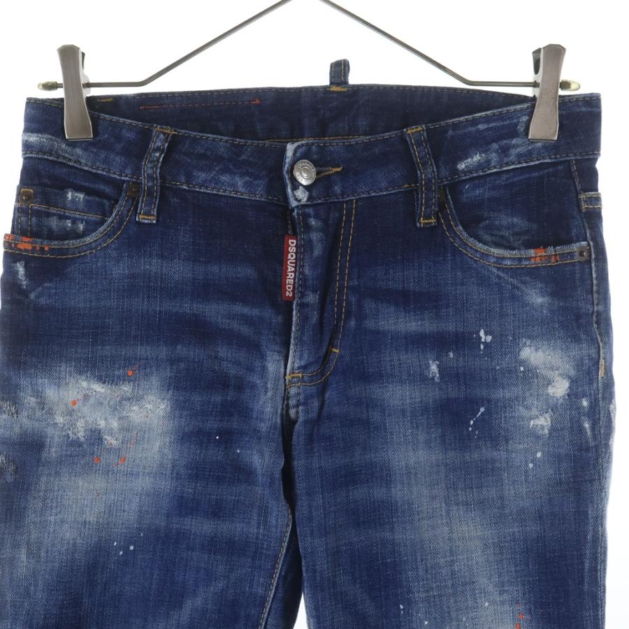 DSQUARED2（ディースクエアード） 20SS ペイントクラッシュ加工 裾