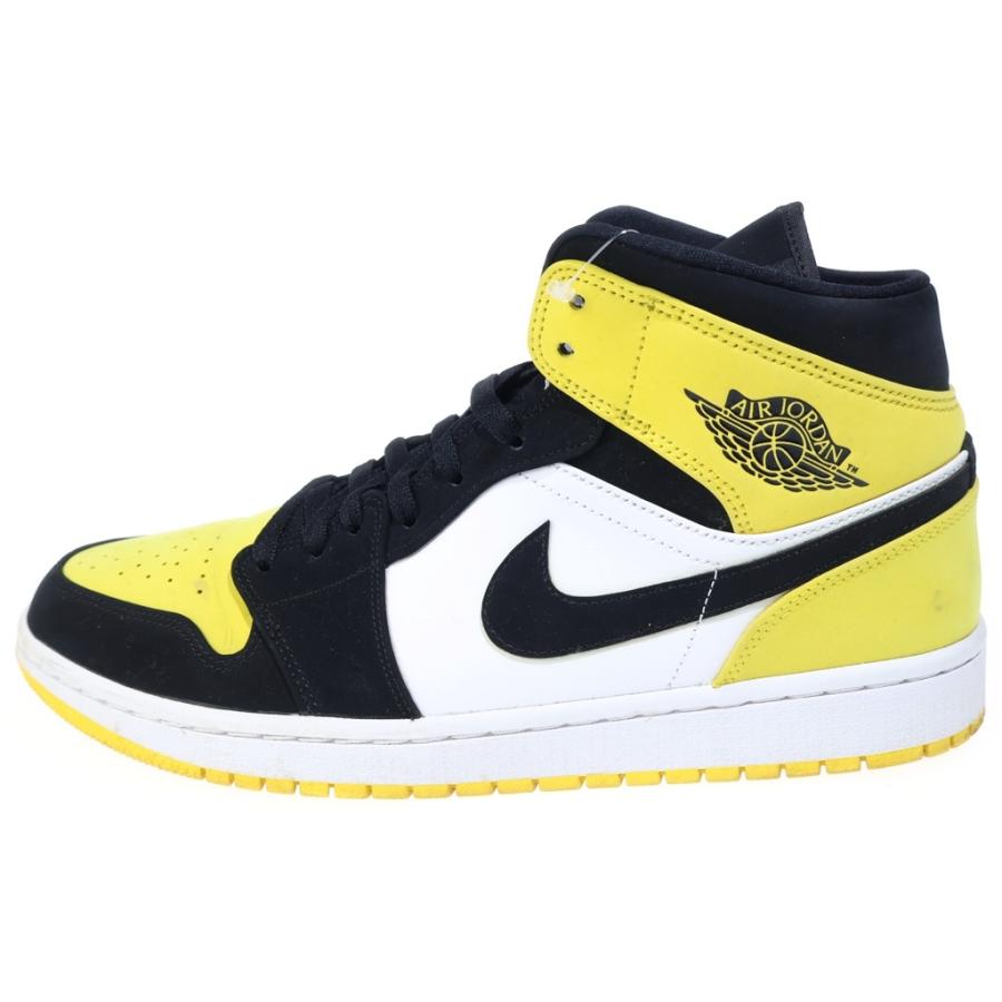 エアジョーダン ハイカット シューズ ブラック/イエロー NIKE（ナイキ） AIR JORDAN 1 MID SE 852542-071 エアジョーダン1