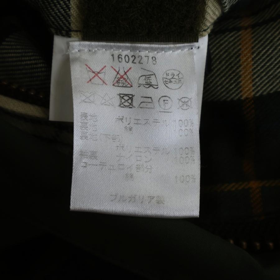 Barbour（バブアー） 16AW コーデュロイカラー 裏地チェック ピンズ