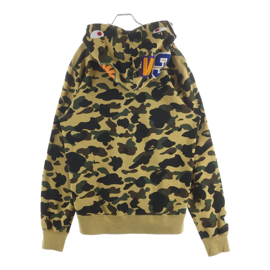 A BATHING APE アベイシングエイプ 1ST CAMO SHARK FULL ZIP HOODIE ジップアップ シャークフーディー パーカー カモの画像