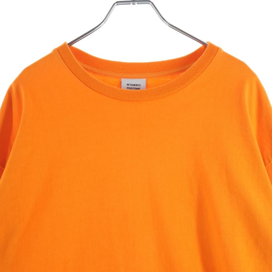 【正規品】VETEMENTS 16SS アームロゴ ロンT オレンジ　XL VETEMENTS（ヴェトモン） 16SS Arm Print L/S Tee アームプリント 長袖
