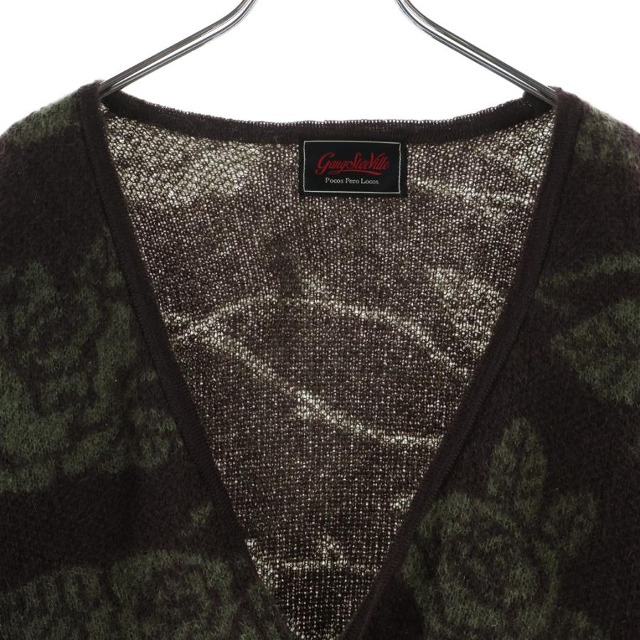 GANGSTERVILLE（ギャングスタービル） 23AW Mohair Cardigan フラワー