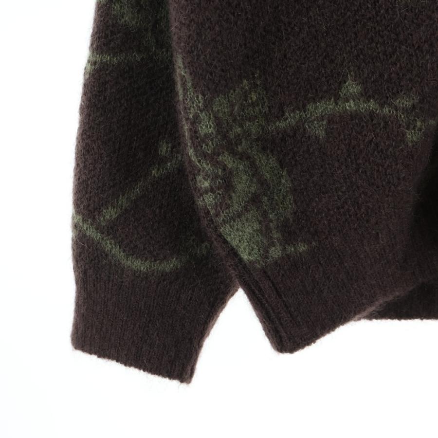 GANGSTERVILLE（ギャングスタービル） 23AW Mohair Cardigan フラワー