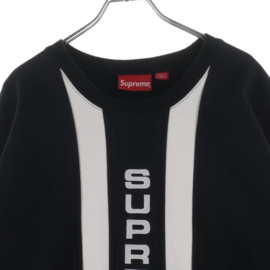 Supreme（シュプリーム） 17SS Vertical Logo Panel Crewnwck 