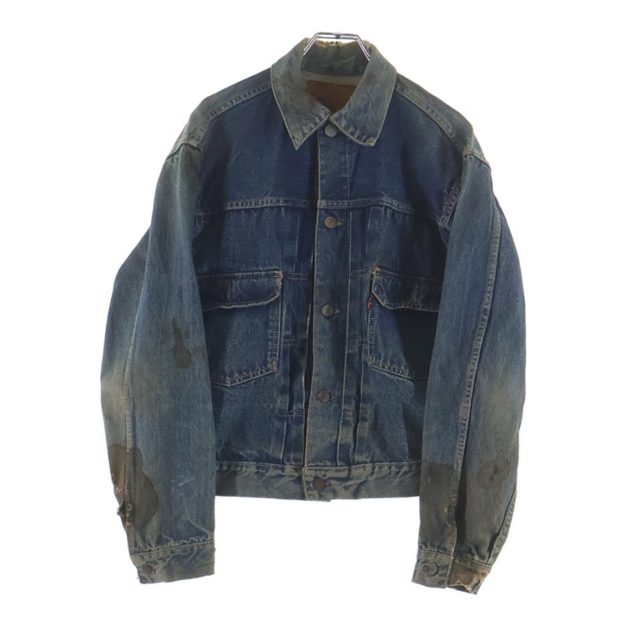 50s リーバイス2nd 507XX レザーパッチ期　両面タブ　デニムジャケット Levi's（リーバイス） 50s 507XX 2nd 革パッチ 両面タブ デニム