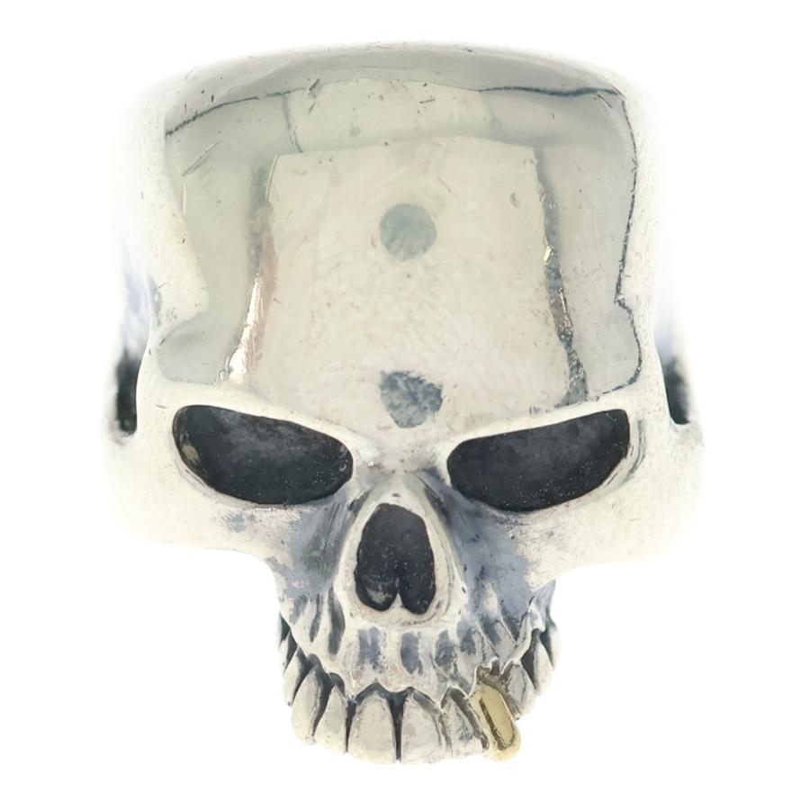 CRAZY PIG クレイジーピッグ ラージエビルスカルリング ♯22 説明必読 CRAZY PIG クレイジーピッグ LARGE EVIL SKULL RING ラージ スカル