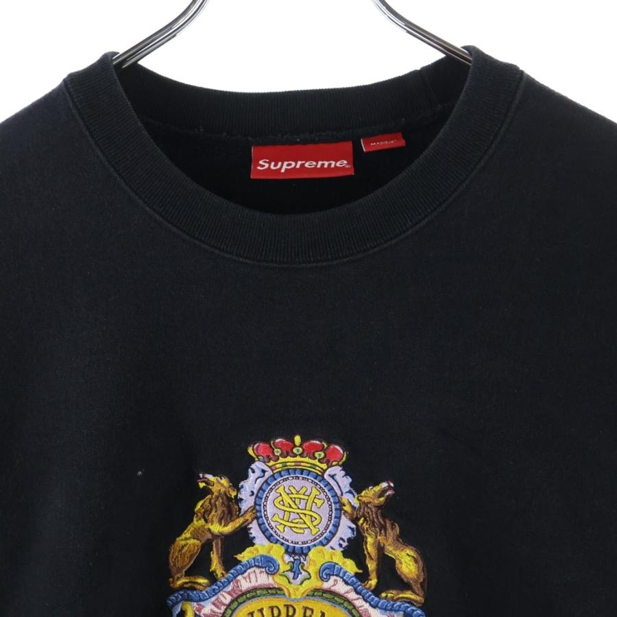 Supreme（シュプリーム） 23SS Crest Crewneck クレスト ロゴ刺繍