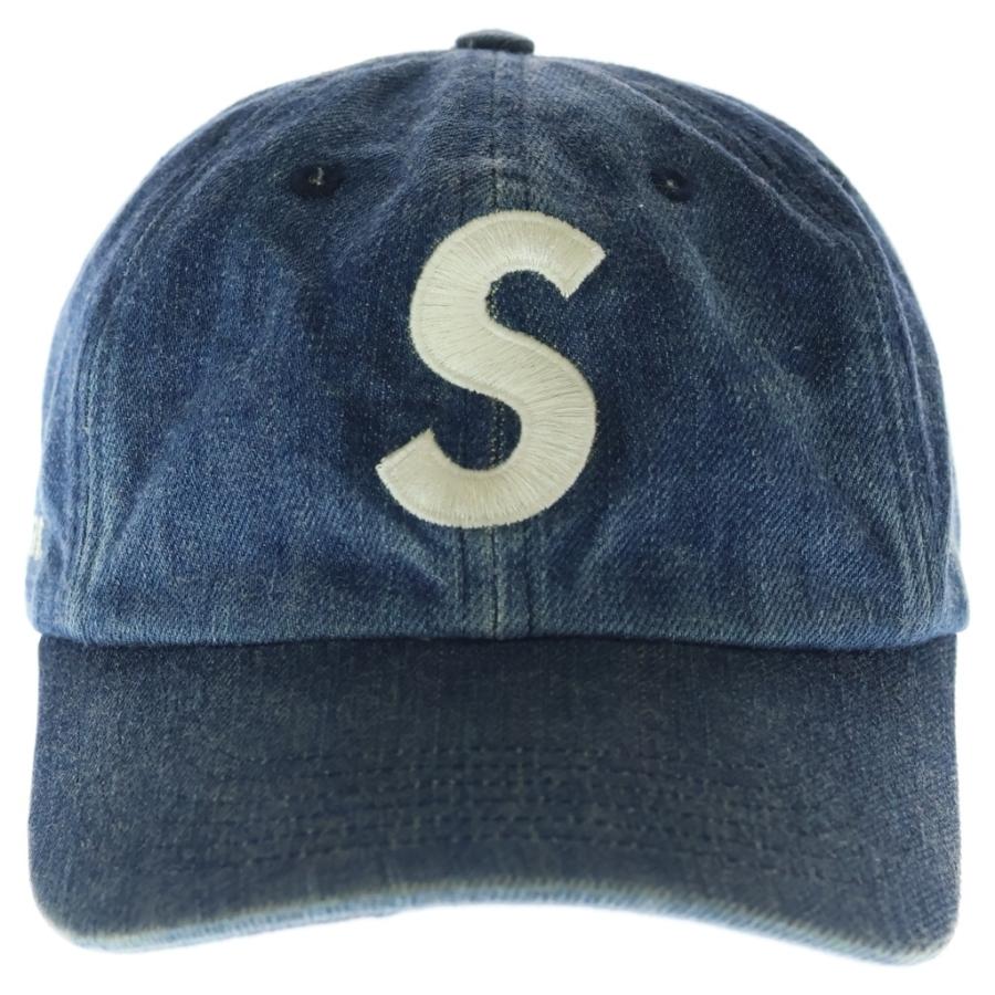 supreme デニムキャップ 帽子 Sロゴ Supreme（シュプリーム） 22SS Kevlar Denim S Logo 6-Panel ケブラー