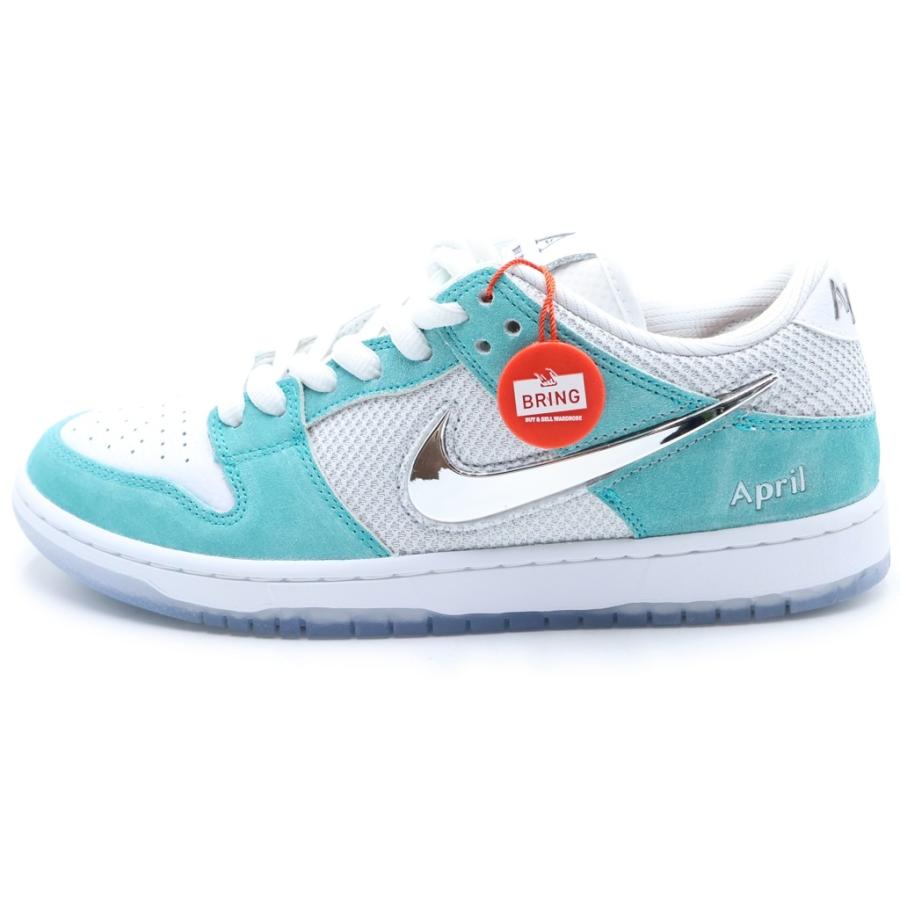 NIKE ナイキ ×APRIL SKATEBOARDS DUNK LOW PRO FD2562-400 エイプリルスケートボード ダンク ローカットスニーカー ホワイト/ブルー US9.5/27.5cm Nike SB ナイキエスビー ×APRIL SKATEBOARDS DUNK LOW PRO QS