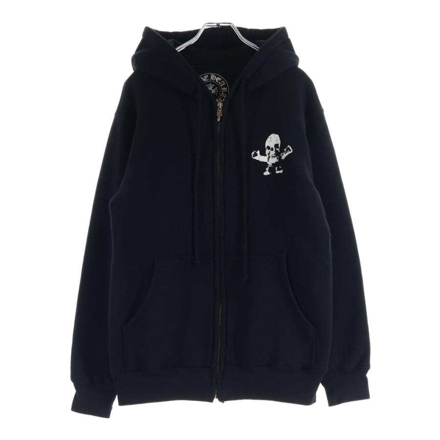 CHROME HEARTS クロムハーツ OLD SWTSHRT HD ZIP FOTI オールド フォティ プリント ジップアップパーカー フーディ ブラック CHROME HEARTS（クロムハーツ） OLD SWTSHRT HD ZIP FOTI オールド