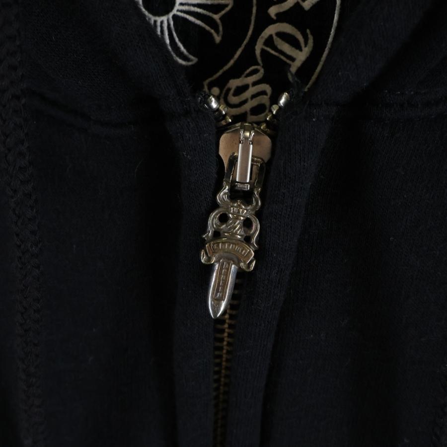 CHROME HEARTS クロムハーツ OLD SWTSHRT HD ZIP FOTI オールド フォティ プリント ジップアップパーカー フーディ ブラック CHROME HEARTS（クロムハーツ） OLD SWTSHRT HD ZIP FOTI オールド