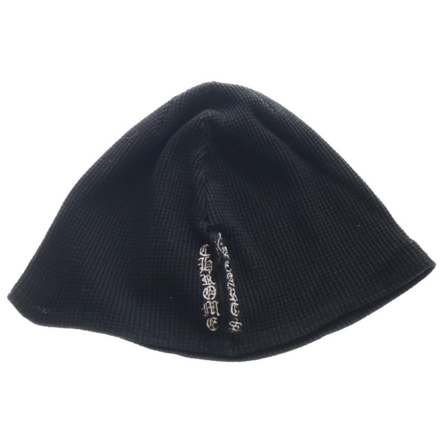 正規　クロムハーツ　オールド　ビーニー　黒×黒 CHROME HEARTS（クロムハーツ） OLD THERMAL BEANIE オールド BSフレア