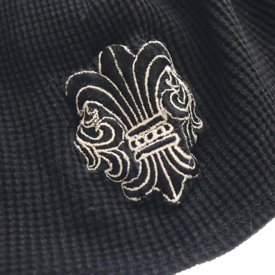 正規　クロムハーツ　オールド　ビーニー　黒×黒 CHROME HEARTS（クロムハーツ） OLD THERMAL BEANIE オールド BSフレア