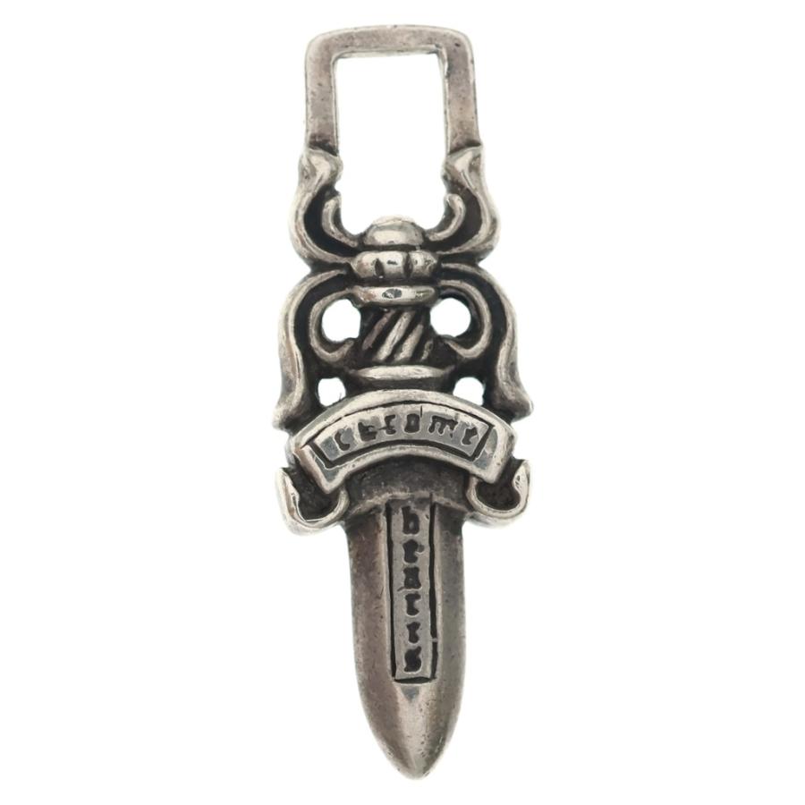 CHROME HEARTS クロムハーツ #5 DAGGER ZIP1 ダガージップ シルバーネックレストップ シルバー CHROME HEARTS（クロムハーツ） #5 DAGGER ZIP1 ダガージップ シルバー