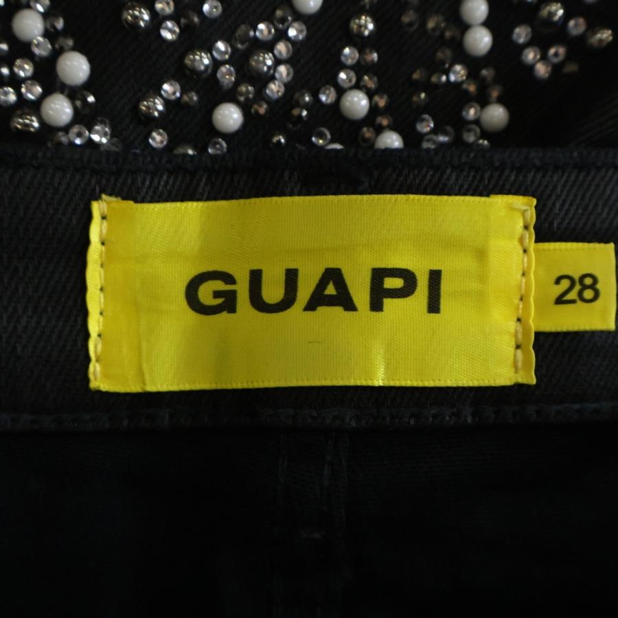 GUAPI グアピ Embellished Denim Pants ラインストーン フレアデニム