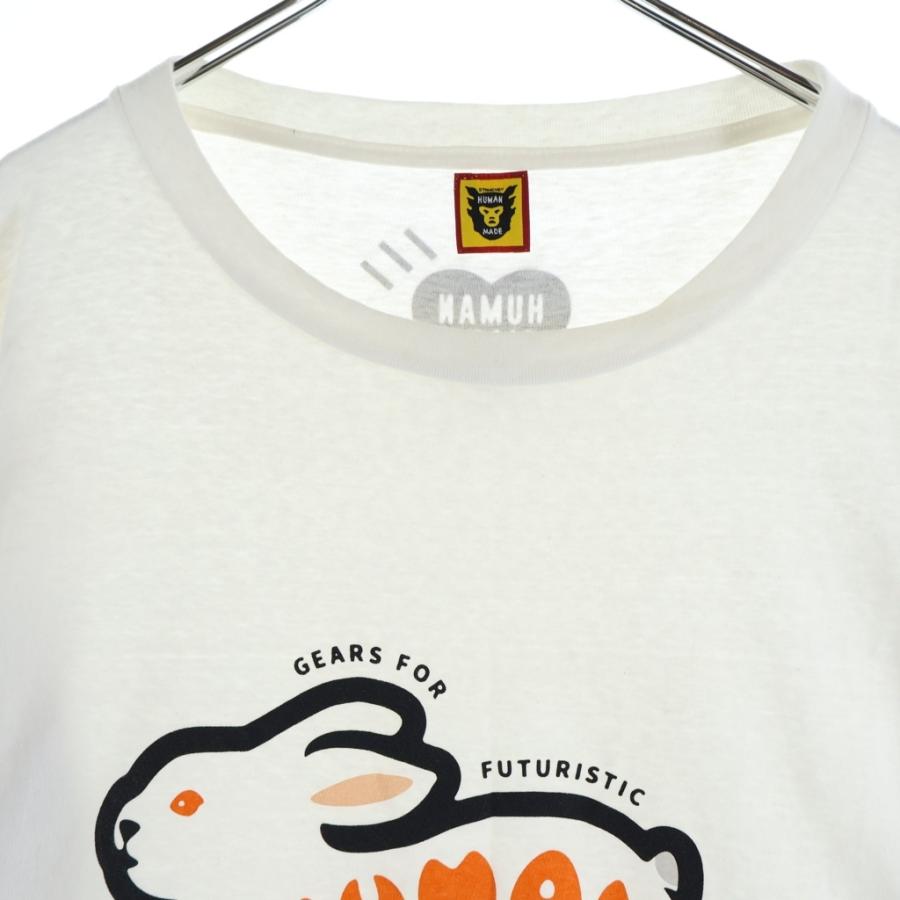 HUMAN MADE ラビット Tシャツ 人気モデル 美品 ホワイト XL HUMAN MADE（ヒューマンメード） ヒューマンメイド 22AW RABBIT L/S T