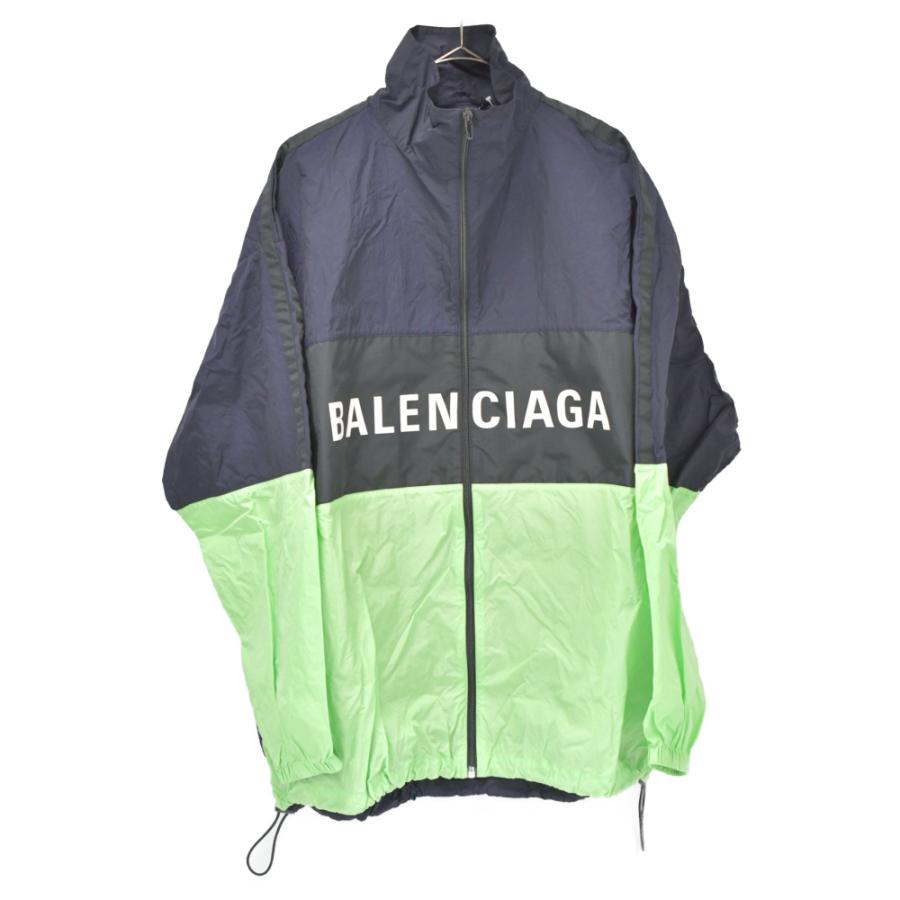 BALENCIAGA (バレンシアガ) ロゴプリント ナイロン ジャケット 
