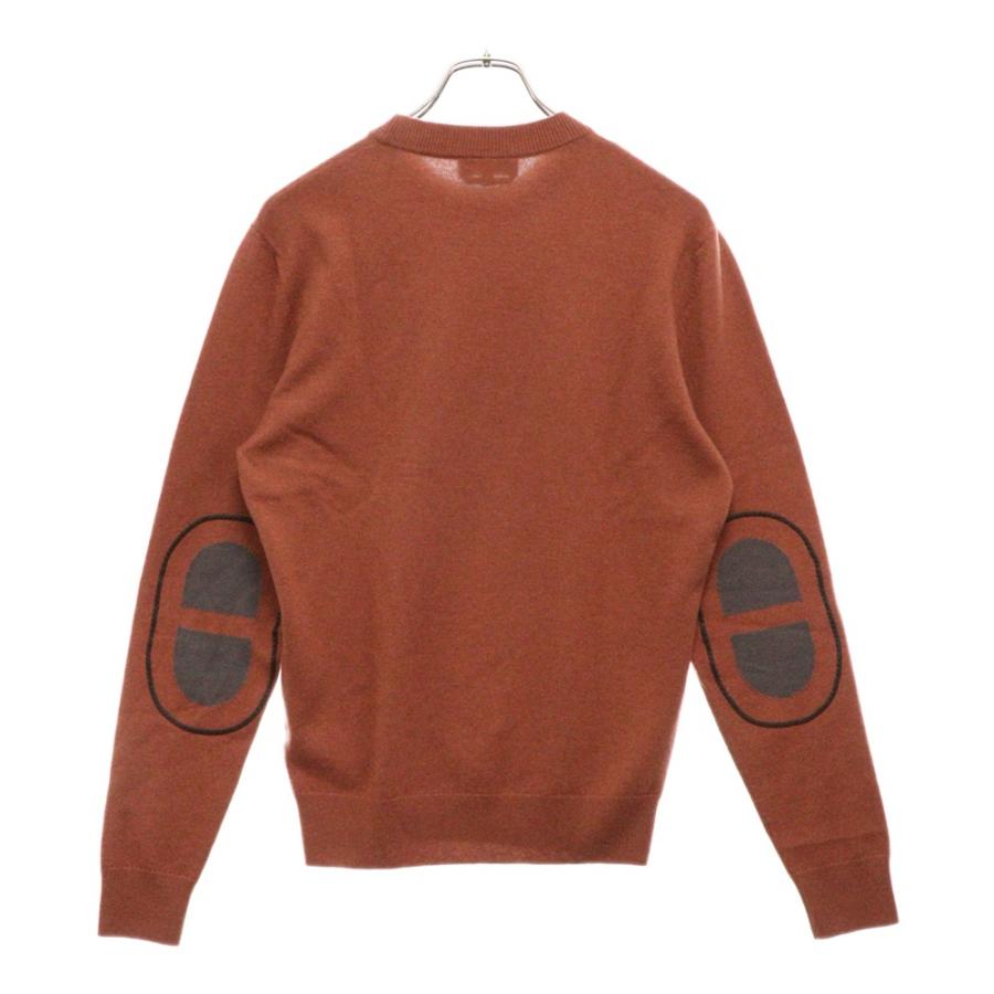 HERMES（エルメス） シェーヌ ラウンドネックニット ブラウン カシミア 