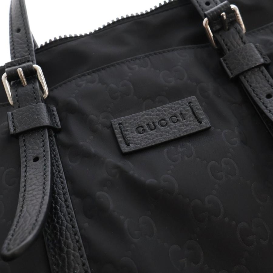 GUCCI（グッチ） GGナイロン ハンドバッグ トートバッグ ブラック