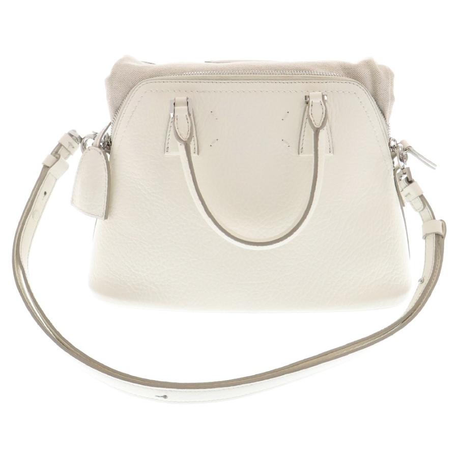 【美品】メゾンマルジェラ 5AC ミニ レザー 2WAYハンドバッグ ホワイト Maison Margiela11 メゾンマルジェラ 5AC ミニ 2WAY ショルダーバッグ