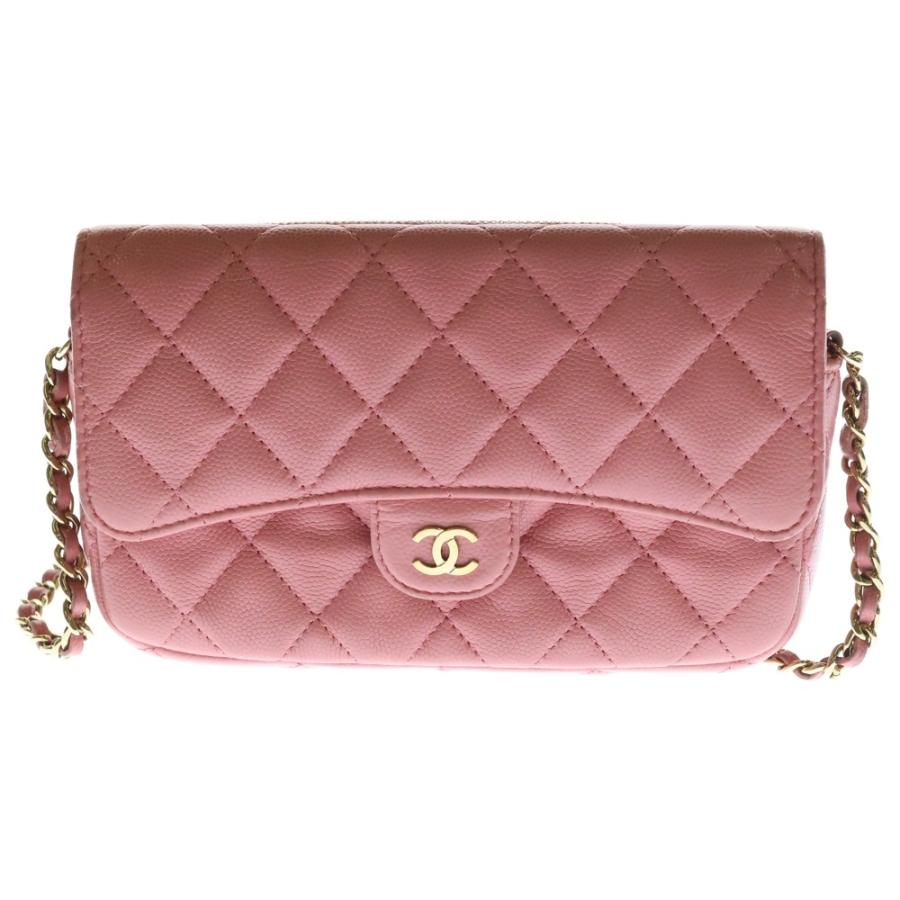 CHANEL シャネル マトラッセ フォンケース チェーンウォレット 