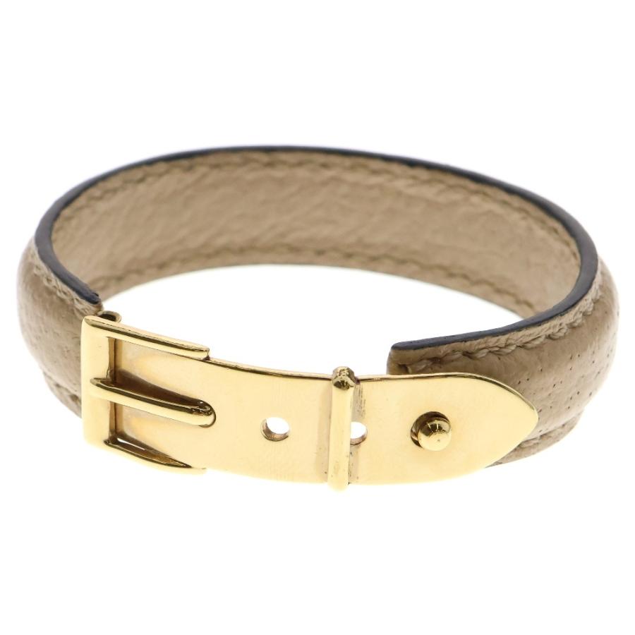 GUCCI（グッチ） バングル ブレスレット ベルトモチーフ ベージュ