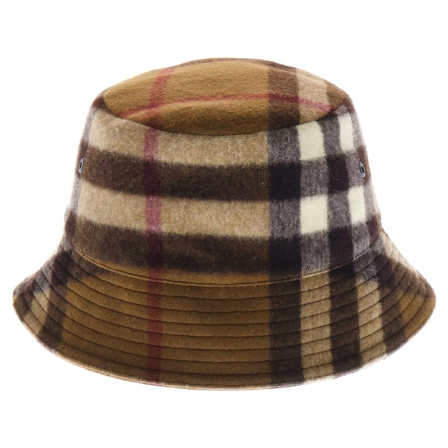BURBERRY（バーバリー） ノバチェック バケットハット ブラウン ウール