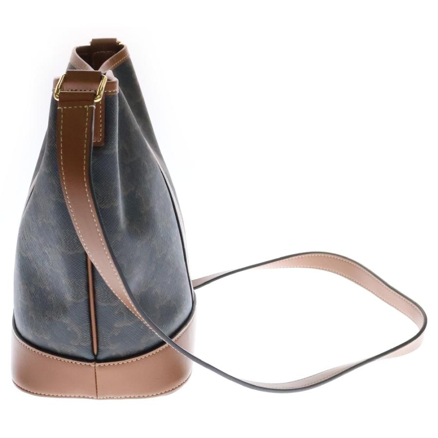 CELINE（セリーヌ） トリオンフ スモール バケット PVC×レザー