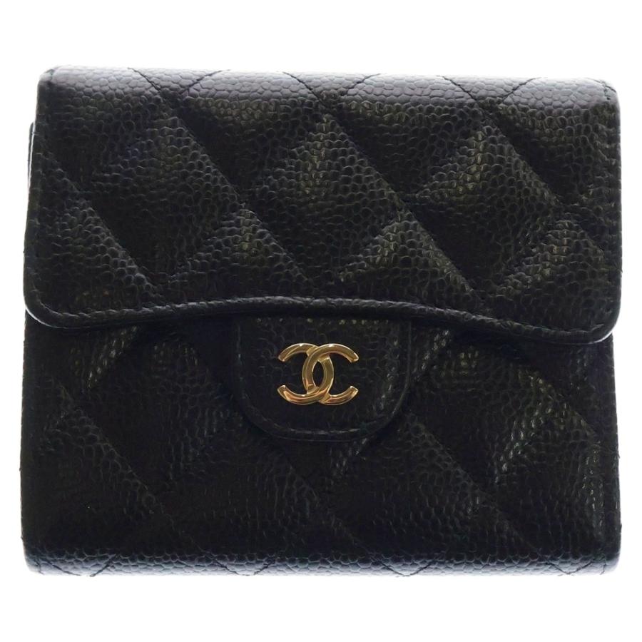 CHANEL（シャネル） マトラッセ 三つ折りコンパクトウォレット 財布