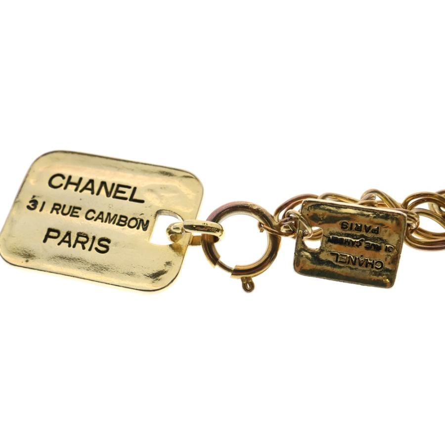 CHANEL カンボンプレート GP ネックレス トップのみ ペンダントトップ CHANEL（シャネル） カンボン プレート 31 ネックレス ゴールド GP